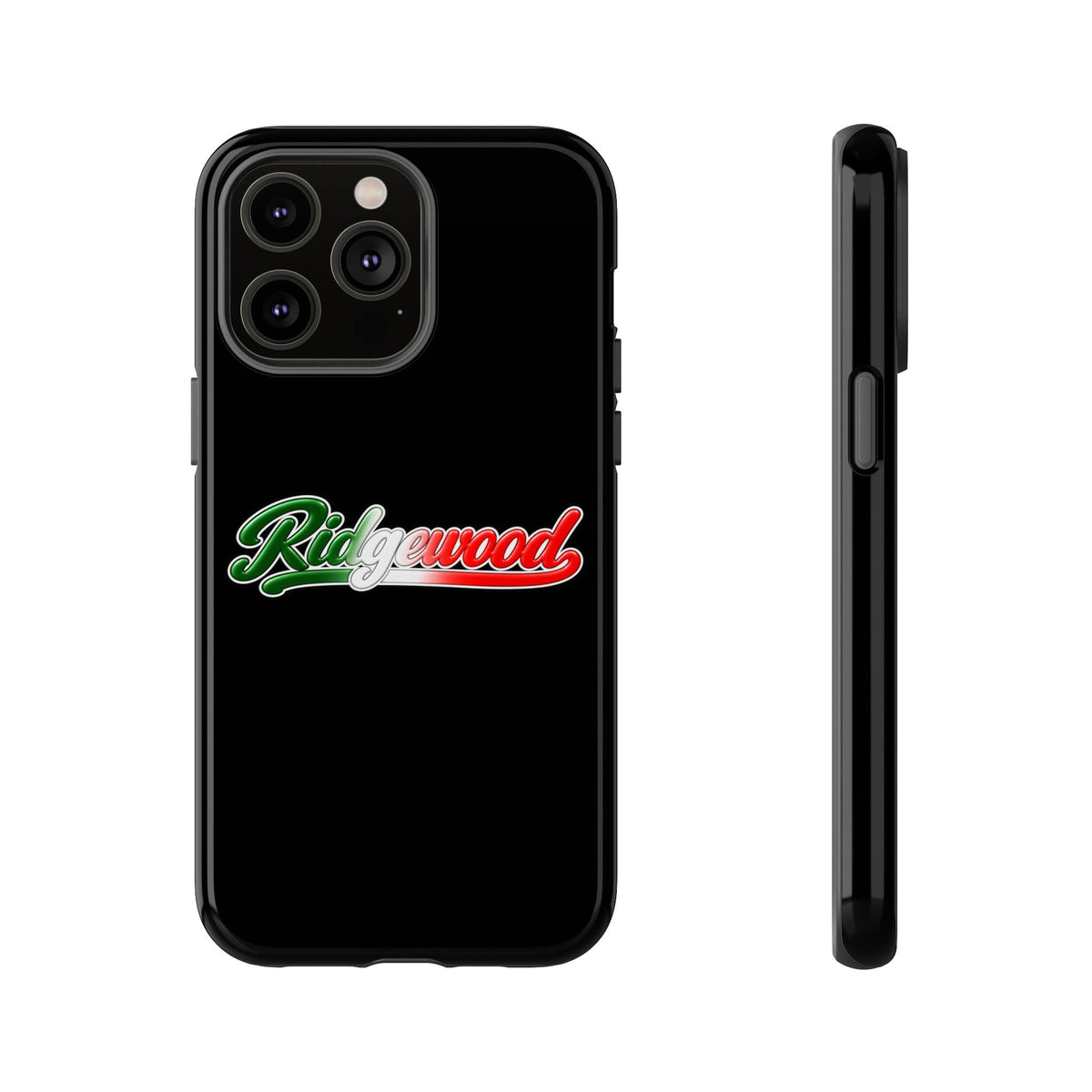 Ridgewood Black Phone Case, Tough Cases for iPhone, Gift for Italians, Stylish Phone Cover, Unique Phone Accessory
