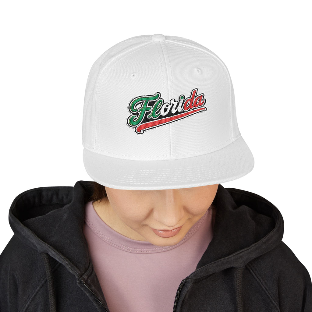 Florida Embroidered Snapback Hat |  Patch Cap