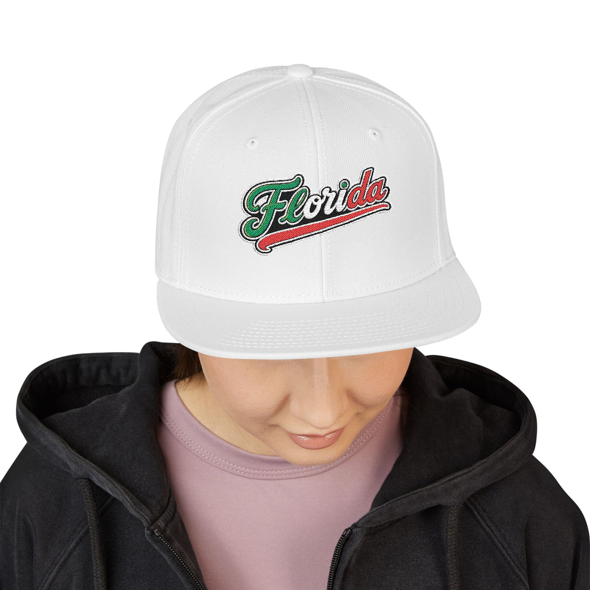 Florida Embroidered Snapback Hat |  Patch Cap
