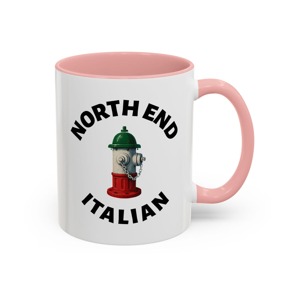 North End Coffee Mug with Fire Hydrant Design, Unique Gift for Italians, Fun Kitchen Decor