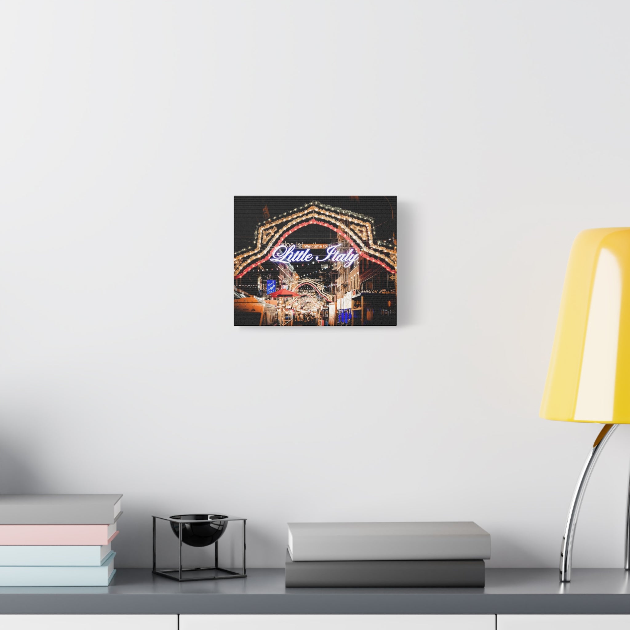 Little Italy Night Lights Canvas Print
