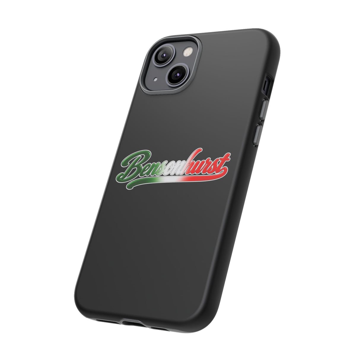 Bensonhurst Black Phone Case, Tough Cases for iPhone, Gift for Italians, Stylish Phone Cover, Unique Phone Accessory