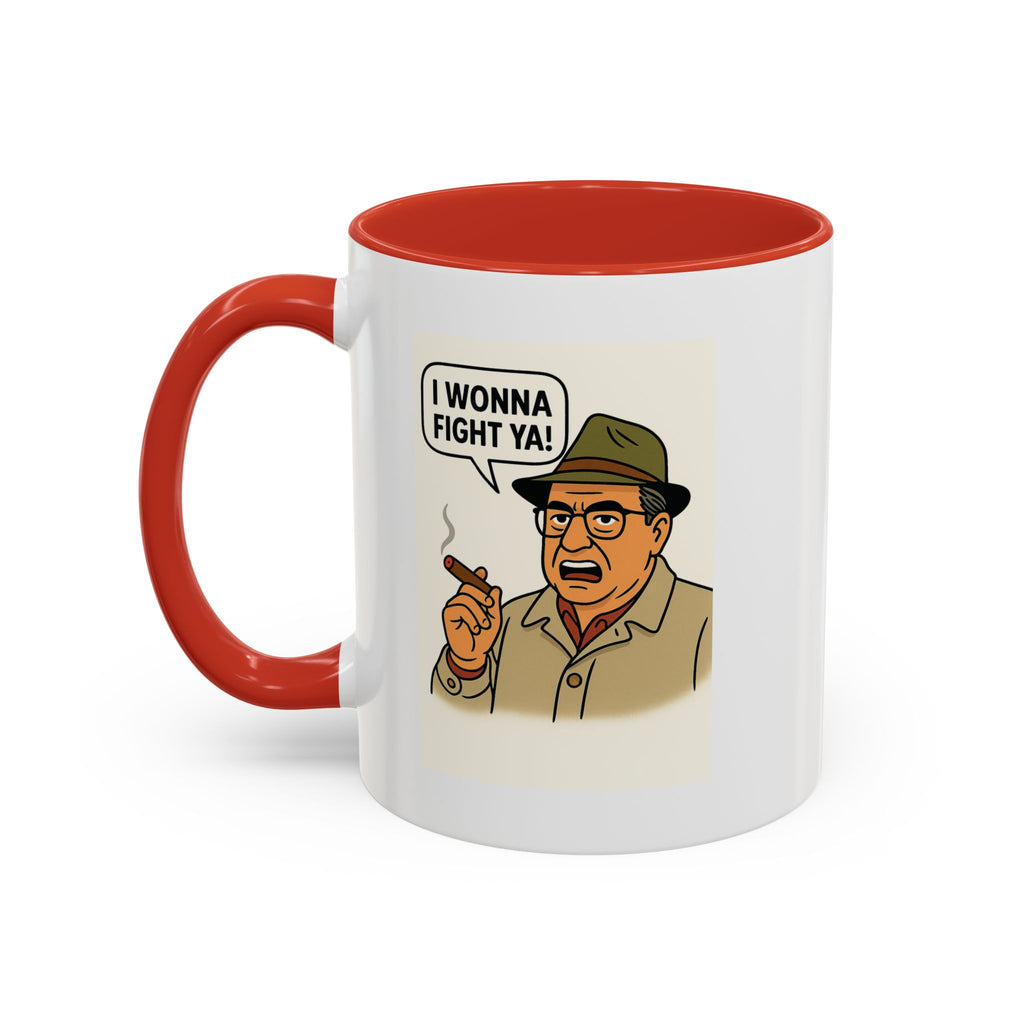 I Wanna Fight Ya! Coffee Mug, Unique Gift for Italians, Fun Kitchen Decor