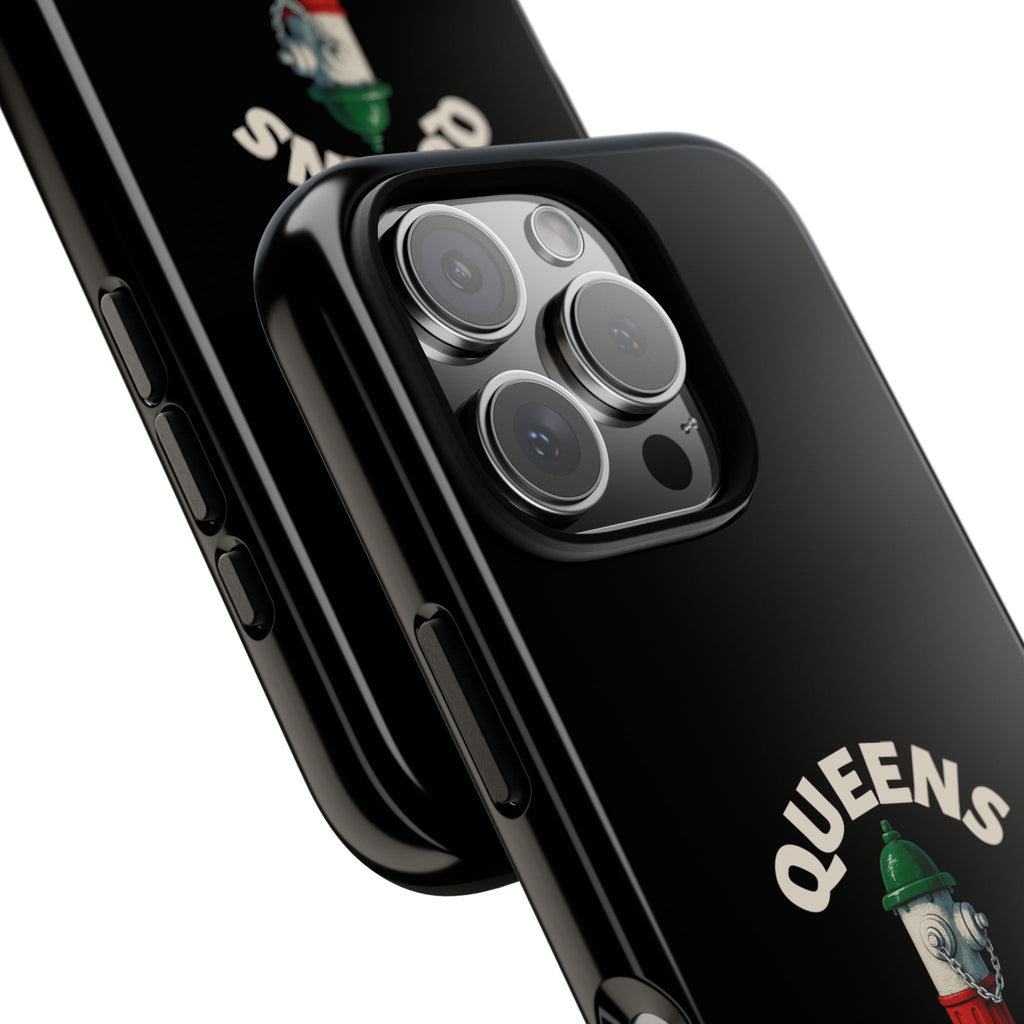 Queens Italian Black Phone Case, Tough Cases for iPhone, Gift for Italians, Stylish Phone Cover, Unique Phone Accessory
