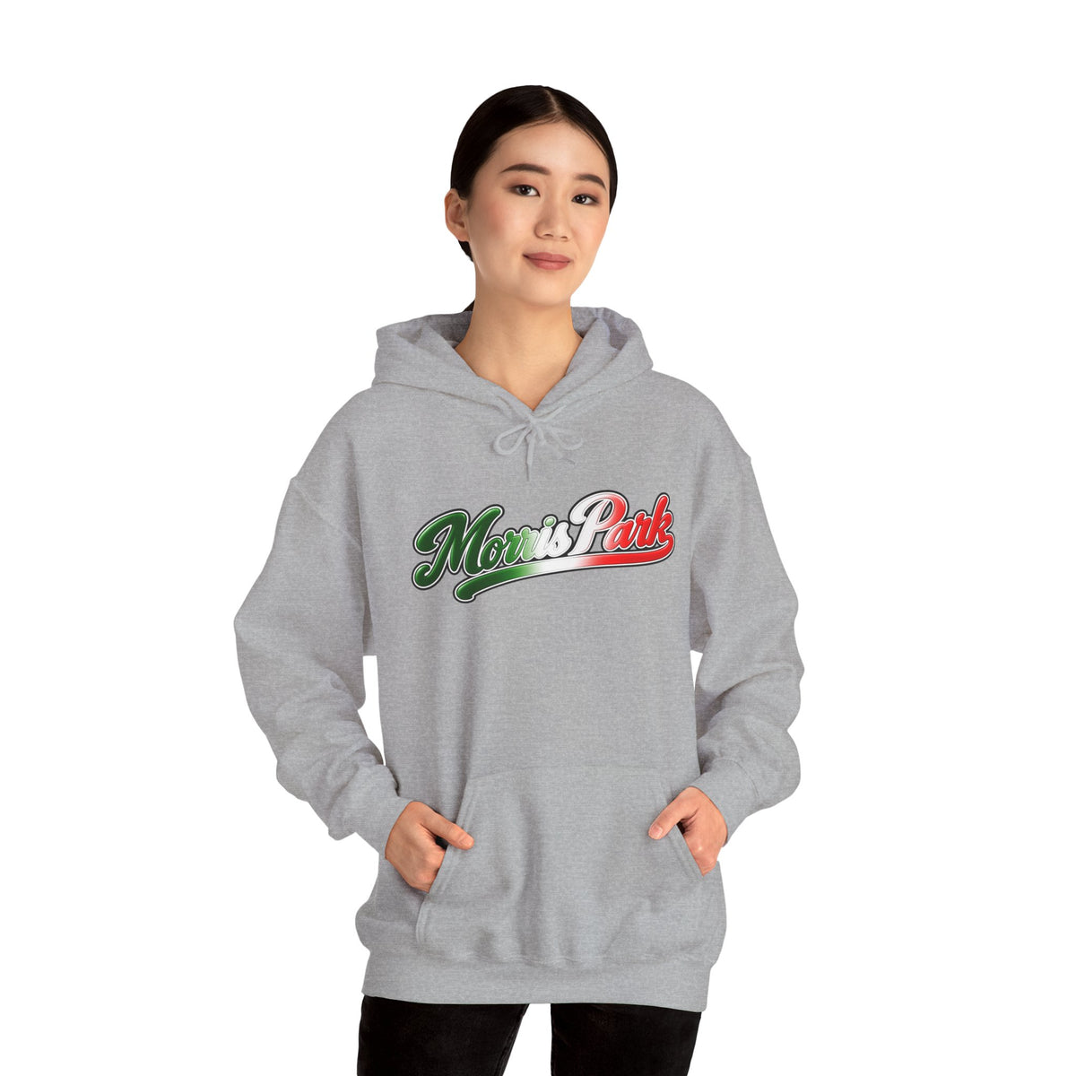 Morris Park Hoodie — Italian Flag Script Pullover
