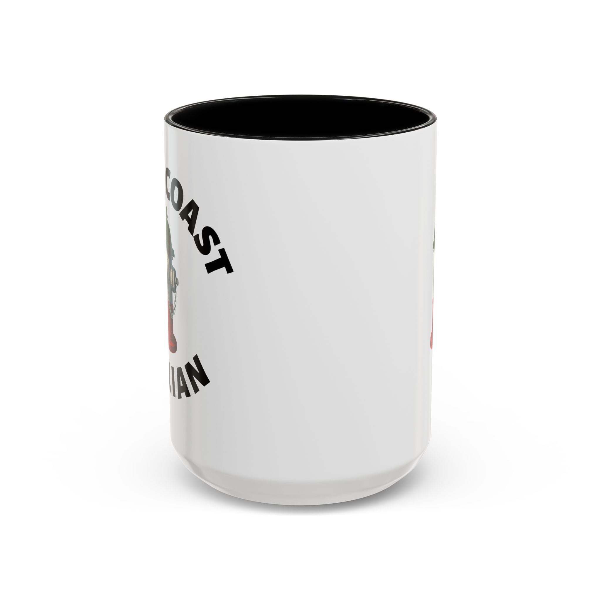 West Coast Coffee Mug with Fire Hydrant Design, Unique Gift for Italians, Fun Kitchen Decor