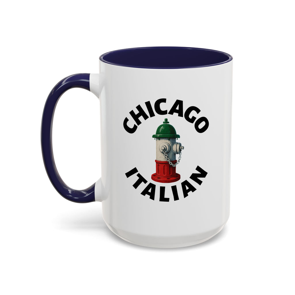 Chicago Coffee Mug with Fire Hydrant Design, Unique Gift for Italians, Fun Kitchen Decor