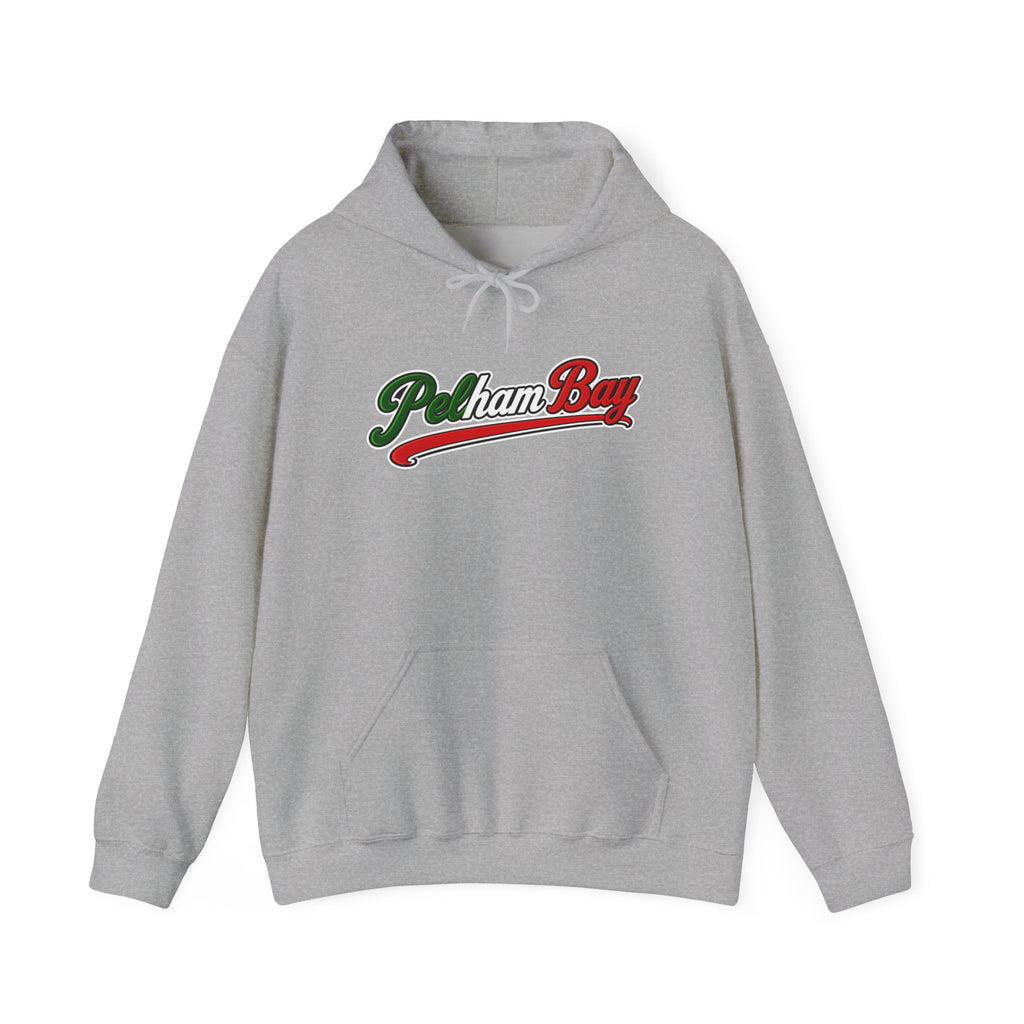 Pelham Bay Hoodie — Italian Flag Script Pullover