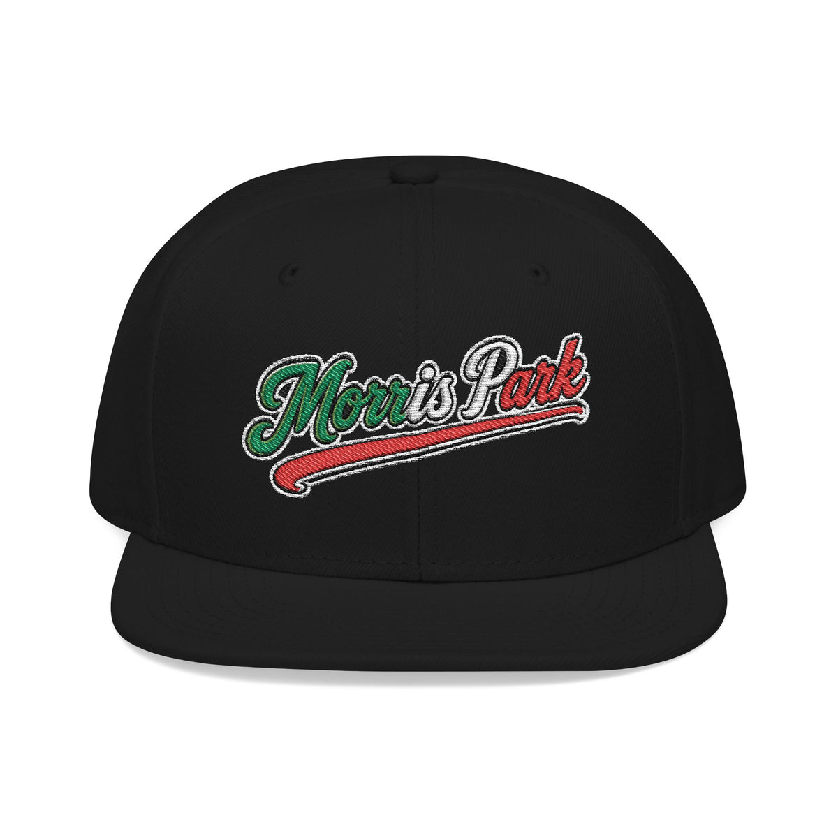 Morris Park Embroidered Snapback Hat | Street Sign Patch Cap