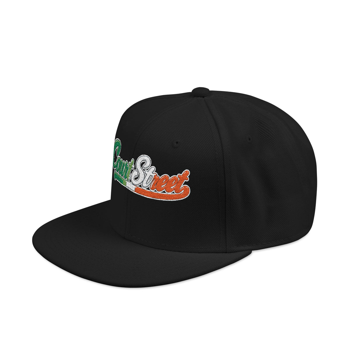 Court Street Italian Embroidered Snapback Hat | Street Sign Patch Cap