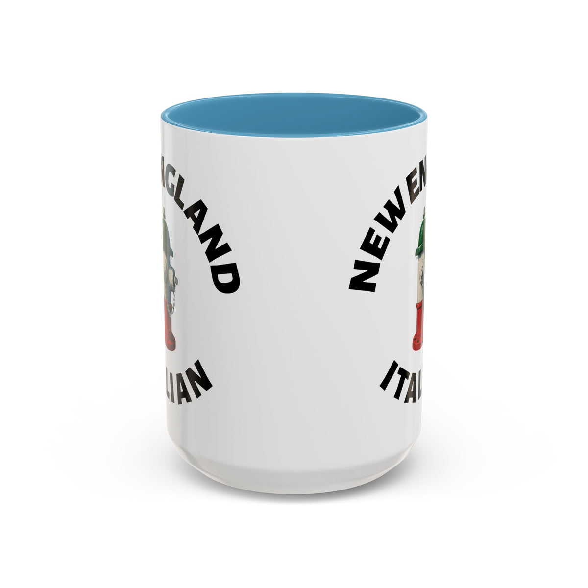 New England Coffee Mug with Fire Hydrant Design, Unique Gift for Italians, Fun Kitchen Decor