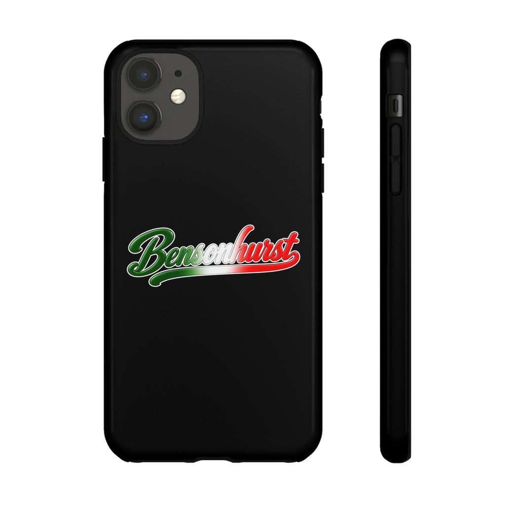 Bensonhurst Black Phone Case, Tough Cases for iPhone, Gift for Italians, Stylish Phone Cover, Unique Phone Accessory