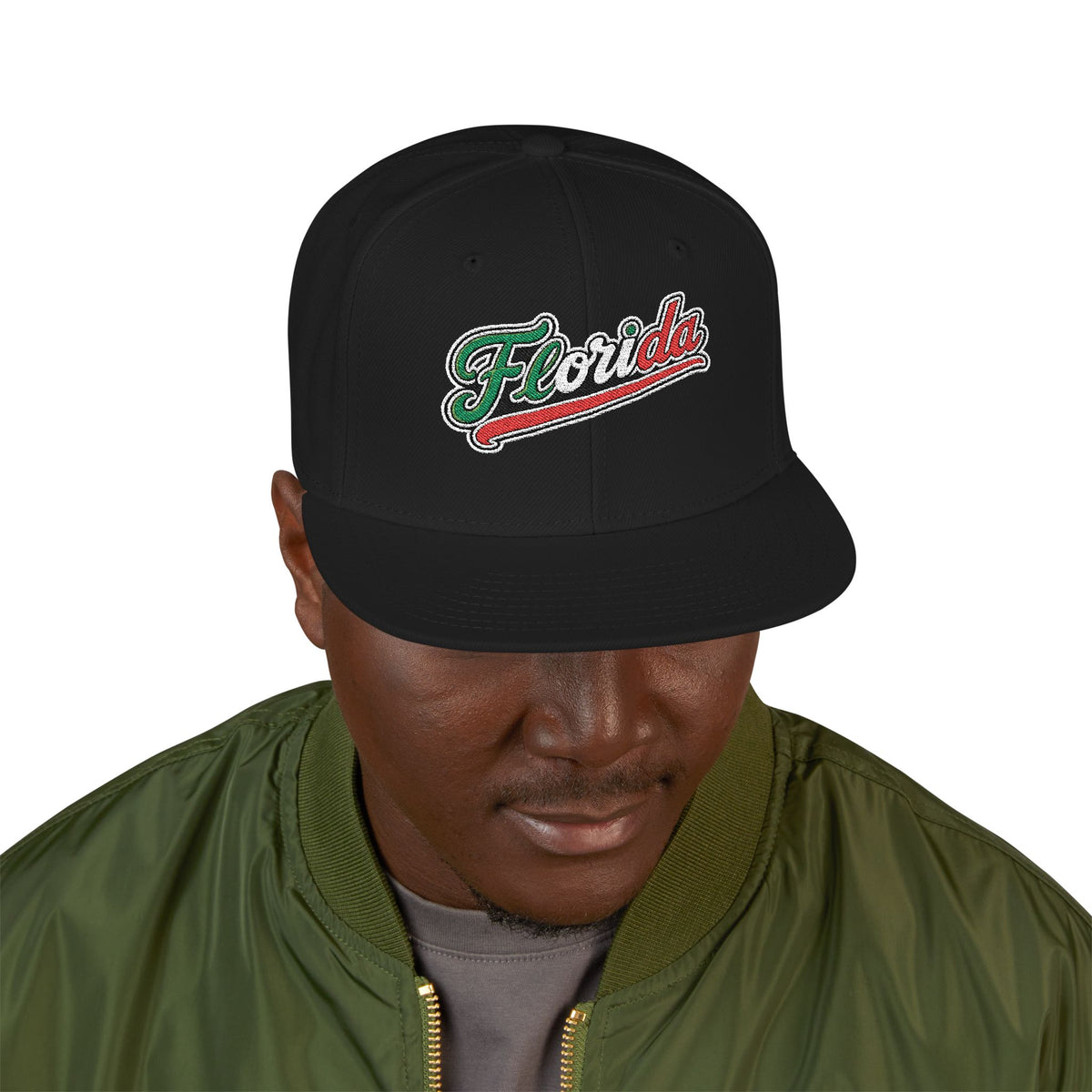 Florida Embroidered Snapback Hat |  Patch Cap