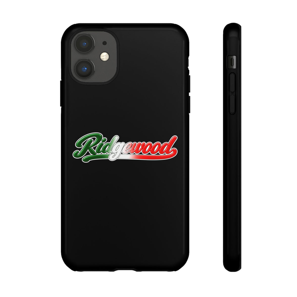 Ridgewood Black Phone Case, Tough Cases for iPhone, Gift for Italians, Stylish Phone Cover, Unique Phone Accessory