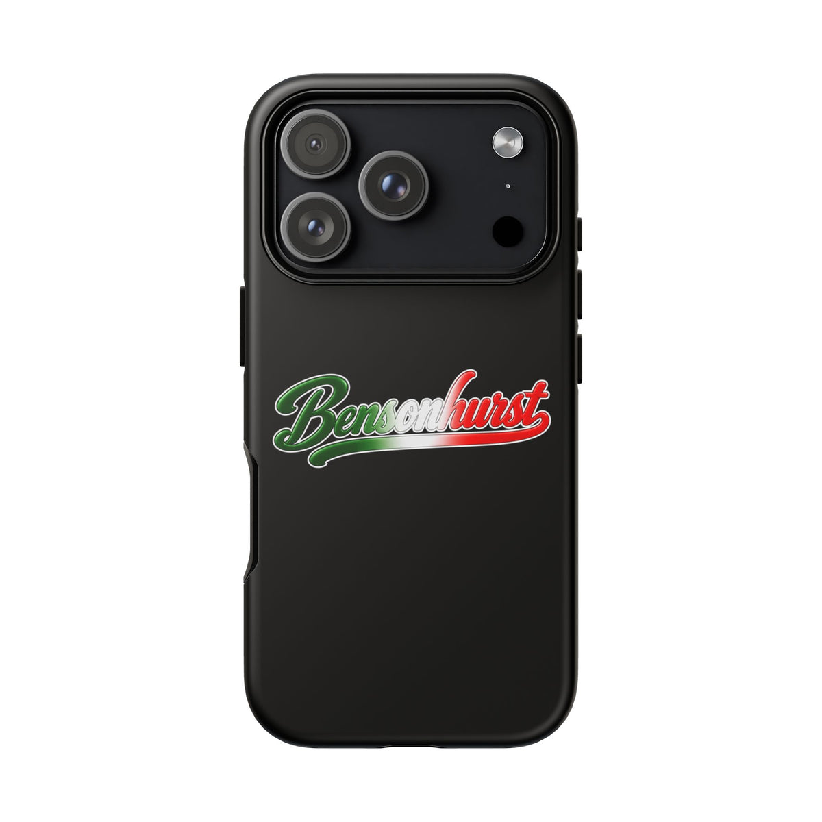Bensonhurst Black Phone Case, Tough Cases for iPhone, Gift for Italians, Stylish Phone Cover, Unique Phone Accessory