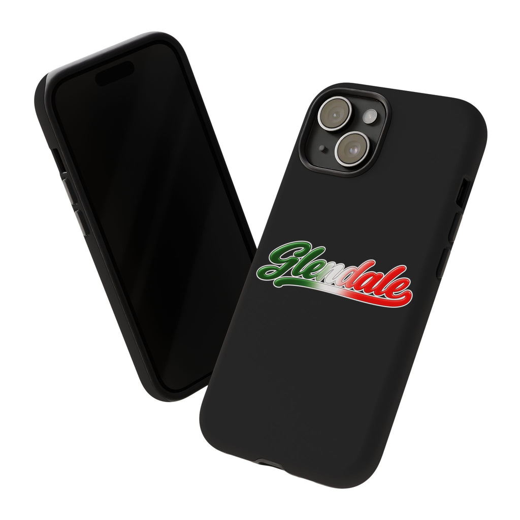 Glendale Black Phone Case, Tough Cases for iPhone, Gift for Italians, Stylish Phone Cover, Unique Phone Accessory