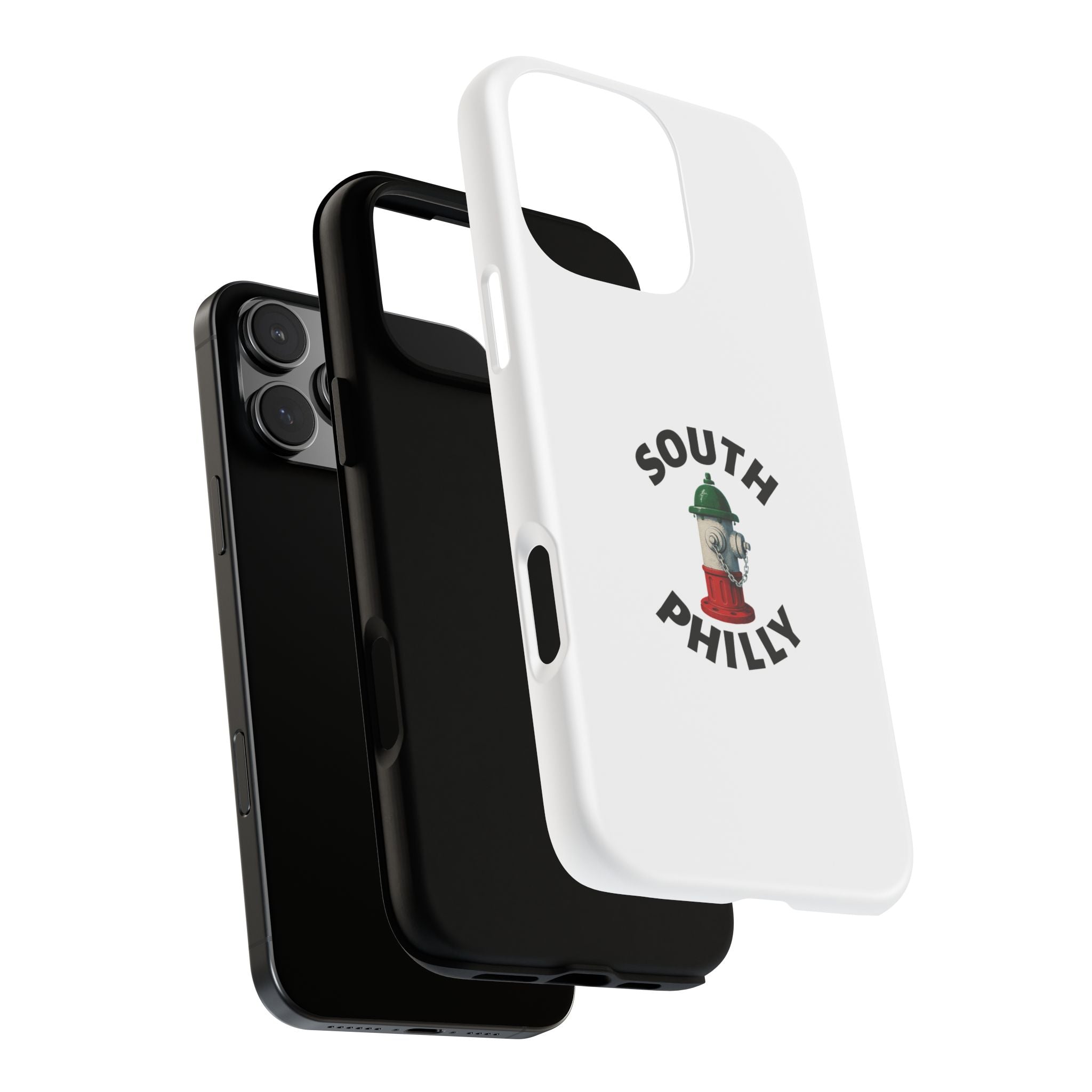 South Philly White Phone Case, Urban Style Phone Cover, Tough Smartphone Case, Gift for Italian Heritage, Fun Streetwear Accessories