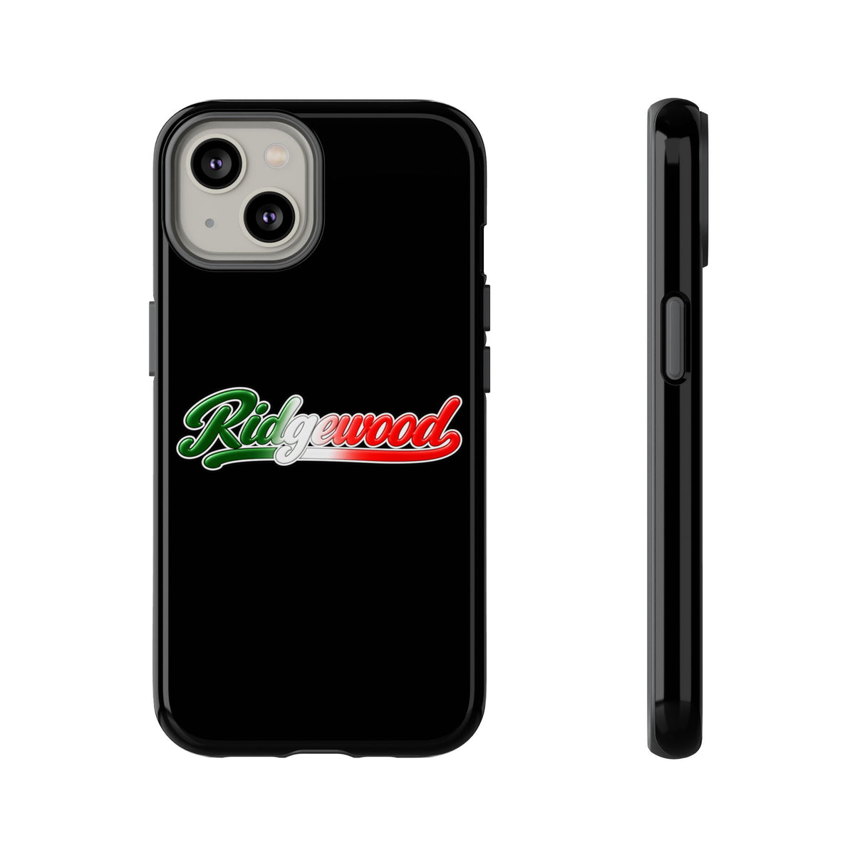 Ridgewood Black Phone Case, Tough Cases for iPhone, Gift for Italians, Stylish Phone Cover, Unique Phone Accessory