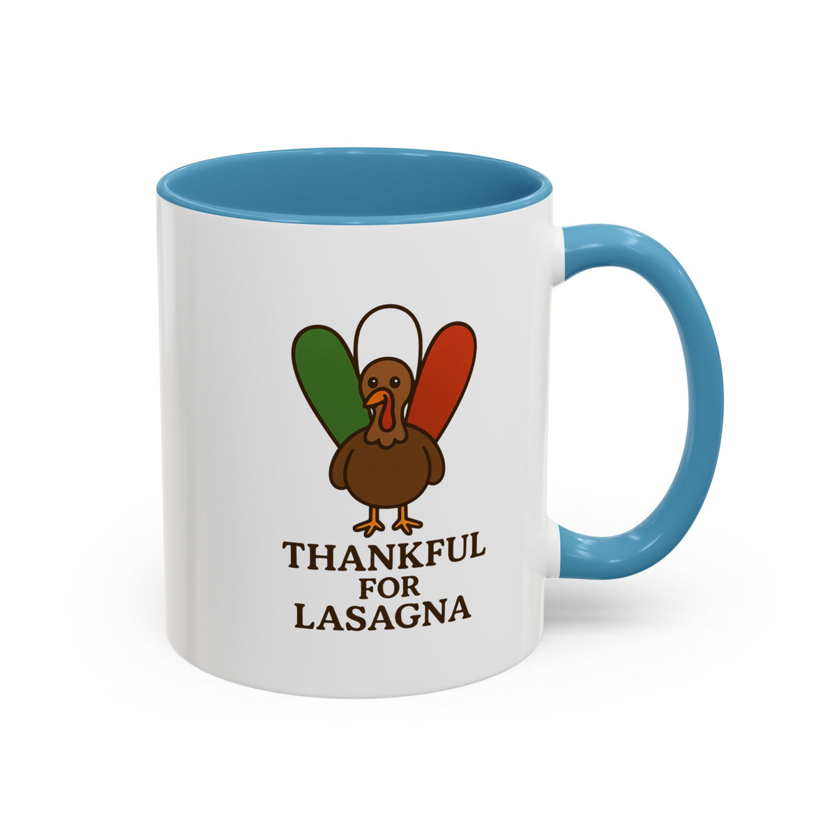 Thankful for Lasagna Coffee Mug, Unique Gift for Italians, Fun Kitchen Decor