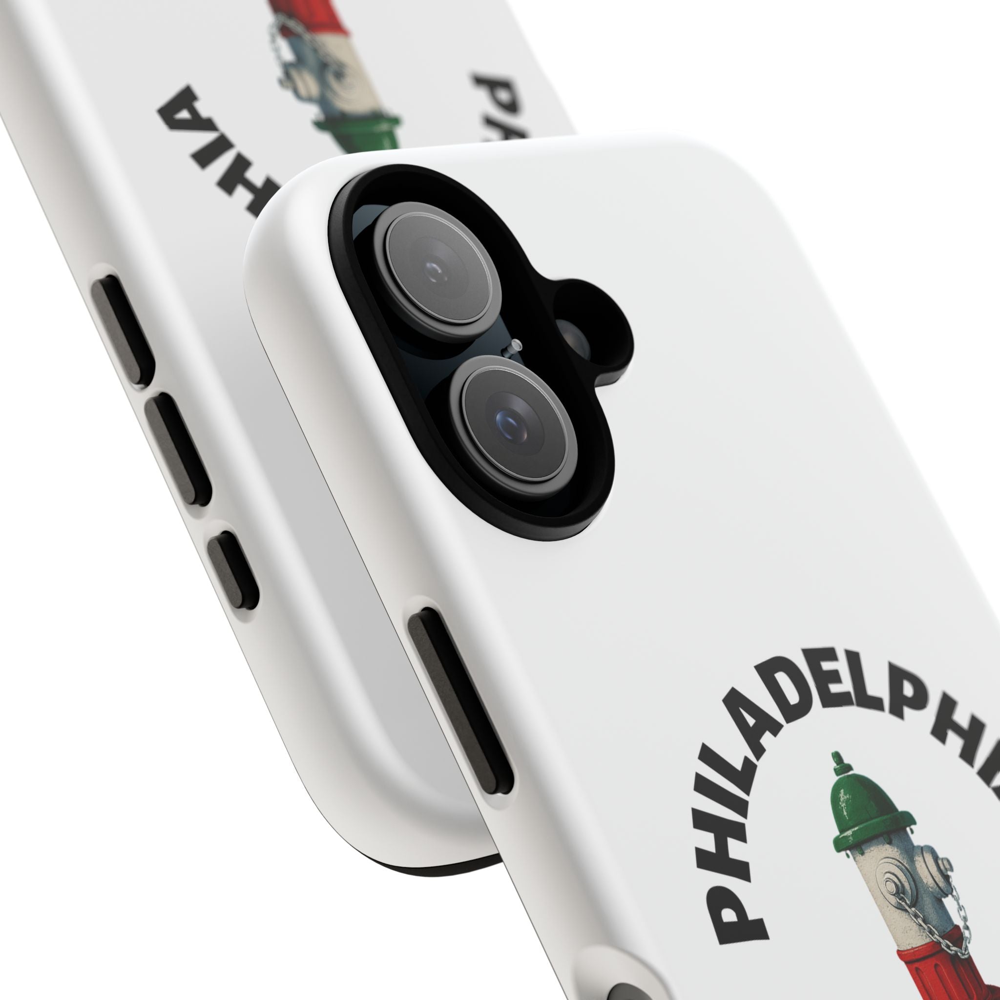 Philadelphia Italian White Phone Case, Urban Style Phone Cover, Tough Smartphone Case, Gift for Italian Heritage, Fun Streetwear Accessories