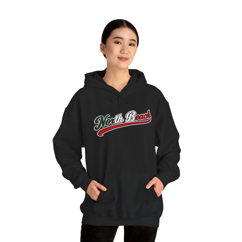 North Beach Hoodie — Italian Flag Script Pullover