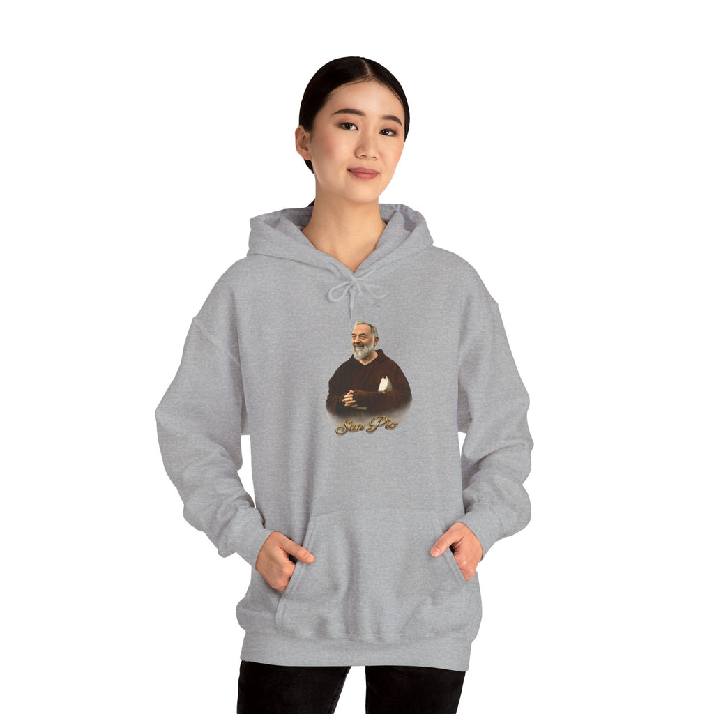 San Pio Hoodie — Italian Flag Script Pullover