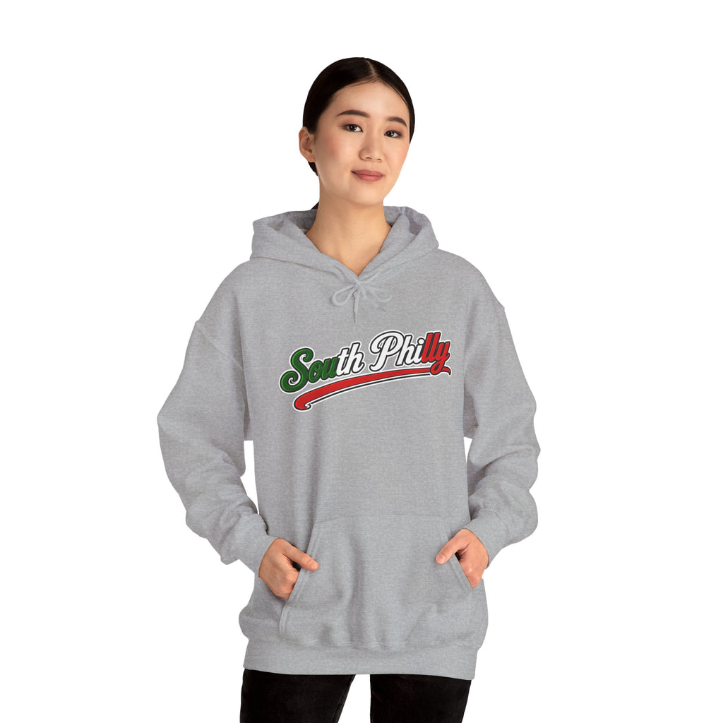 South Philly Hoodie — Italian Flag Script Pullover