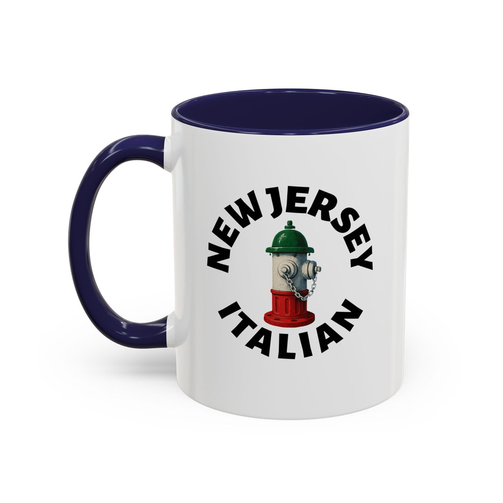 New Jersey Coffee Mug with Fire Hydrant Design, Unique Gift for Italians, Fun Kitchen Decor