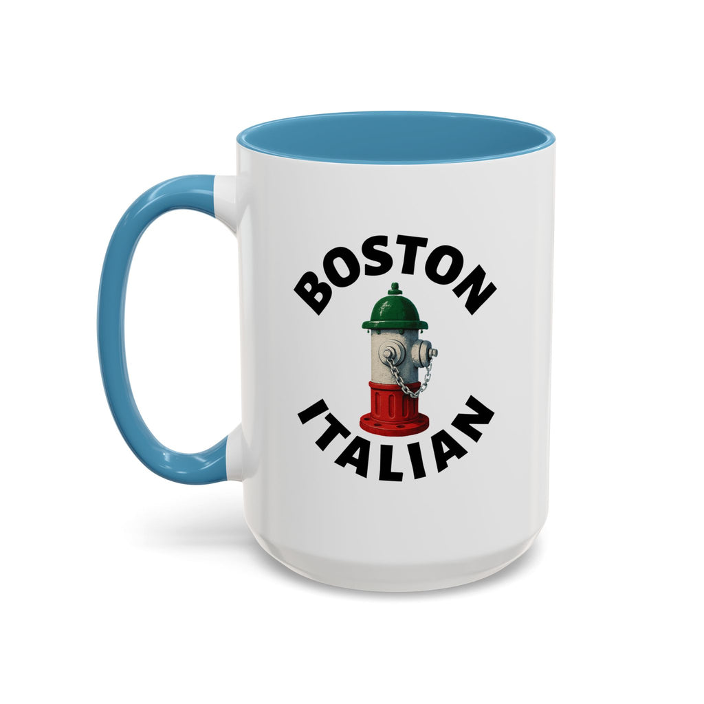 Boston Coffee Mug with Fire Hydrant Design, Unique Gift for Italians, Fun Kitchen Decor