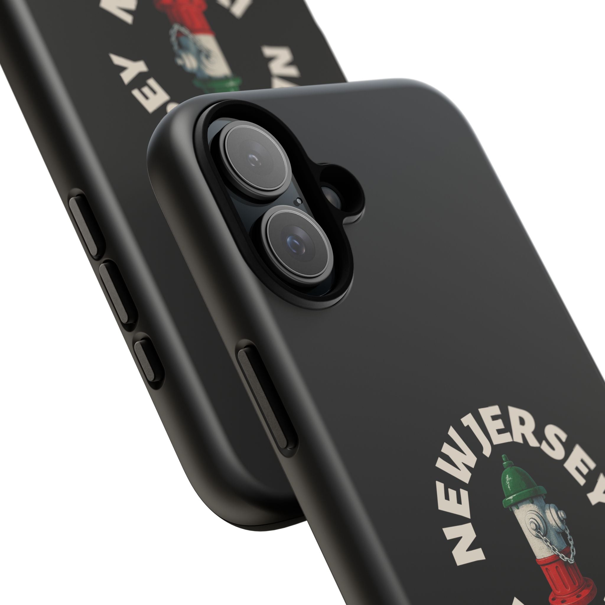 New Jersey Italian Black Phone Case, Tough Cases for iPhone, Gift for Italians, Stylish Phone Cover, Unique Phone Accessory