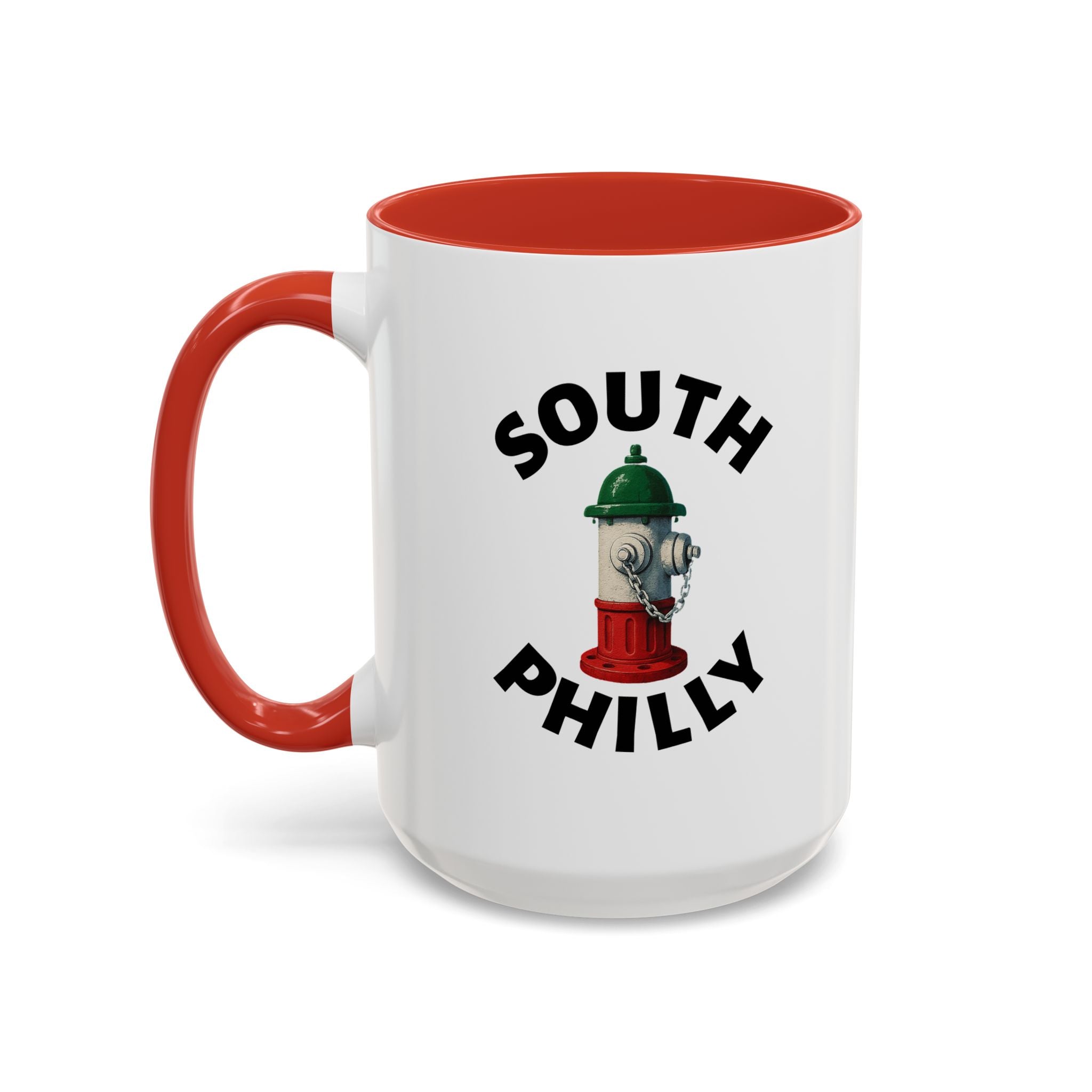South Philly Coffee Mug with Fire Hydrant Design, Unique Gift for Italians, Fun Kitchen Decor