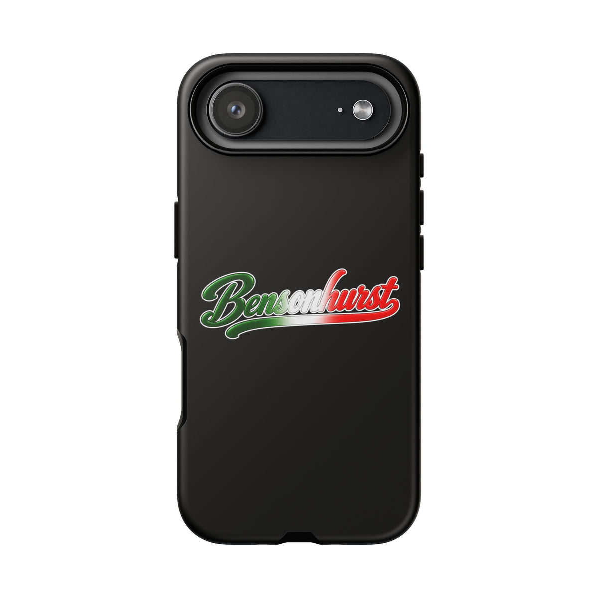 Bensonhurst Black Phone Case, Tough Cases for iPhone, Gift for Italians, Stylish Phone Cover, Unique Phone Accessory