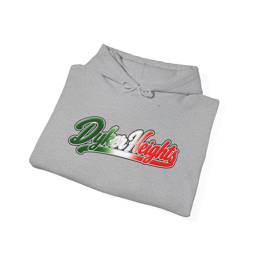 Dyker Heights Hoodie — Italian Flag Script Pullover