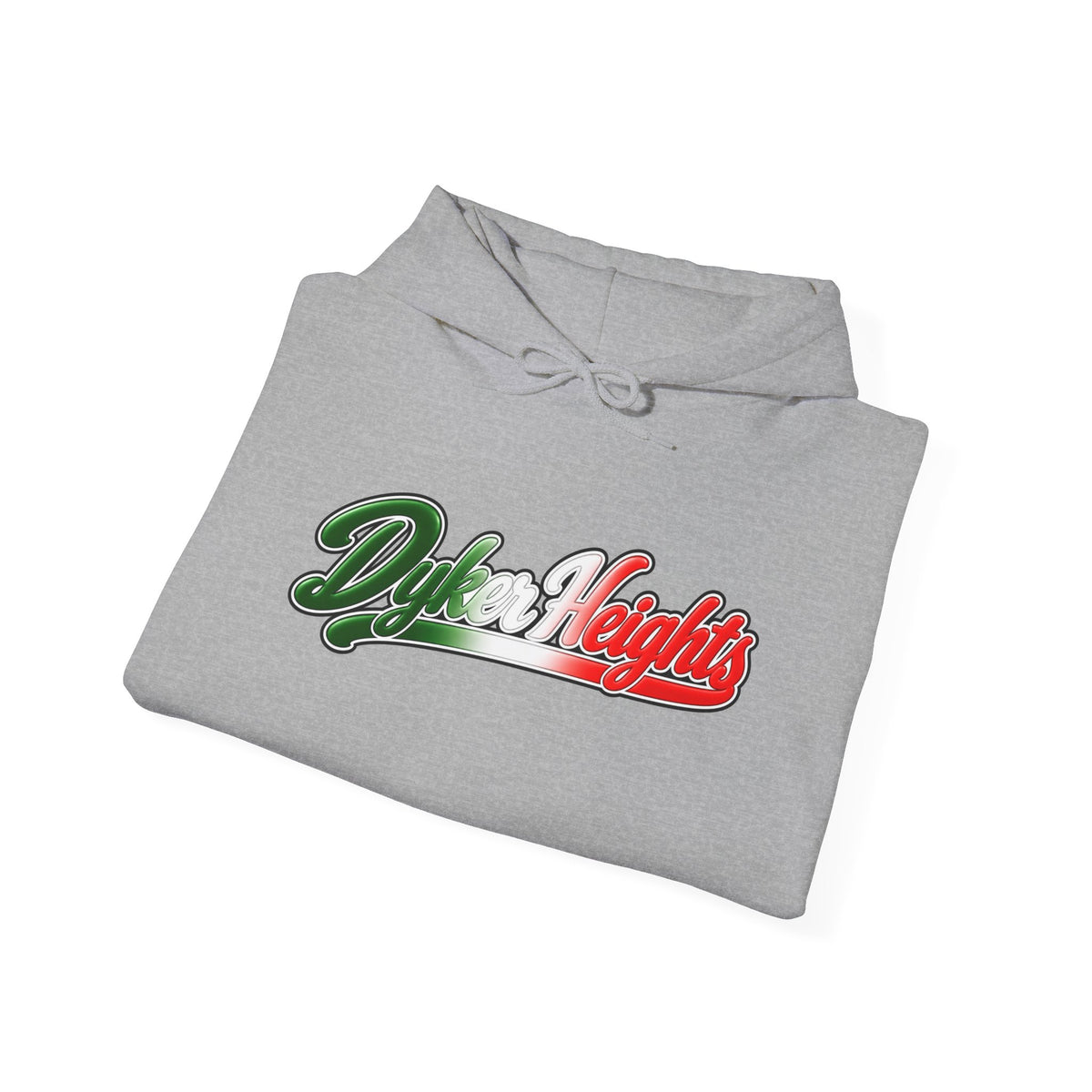 Dyker Heights Hoodie — Italian Flag Script Pullover