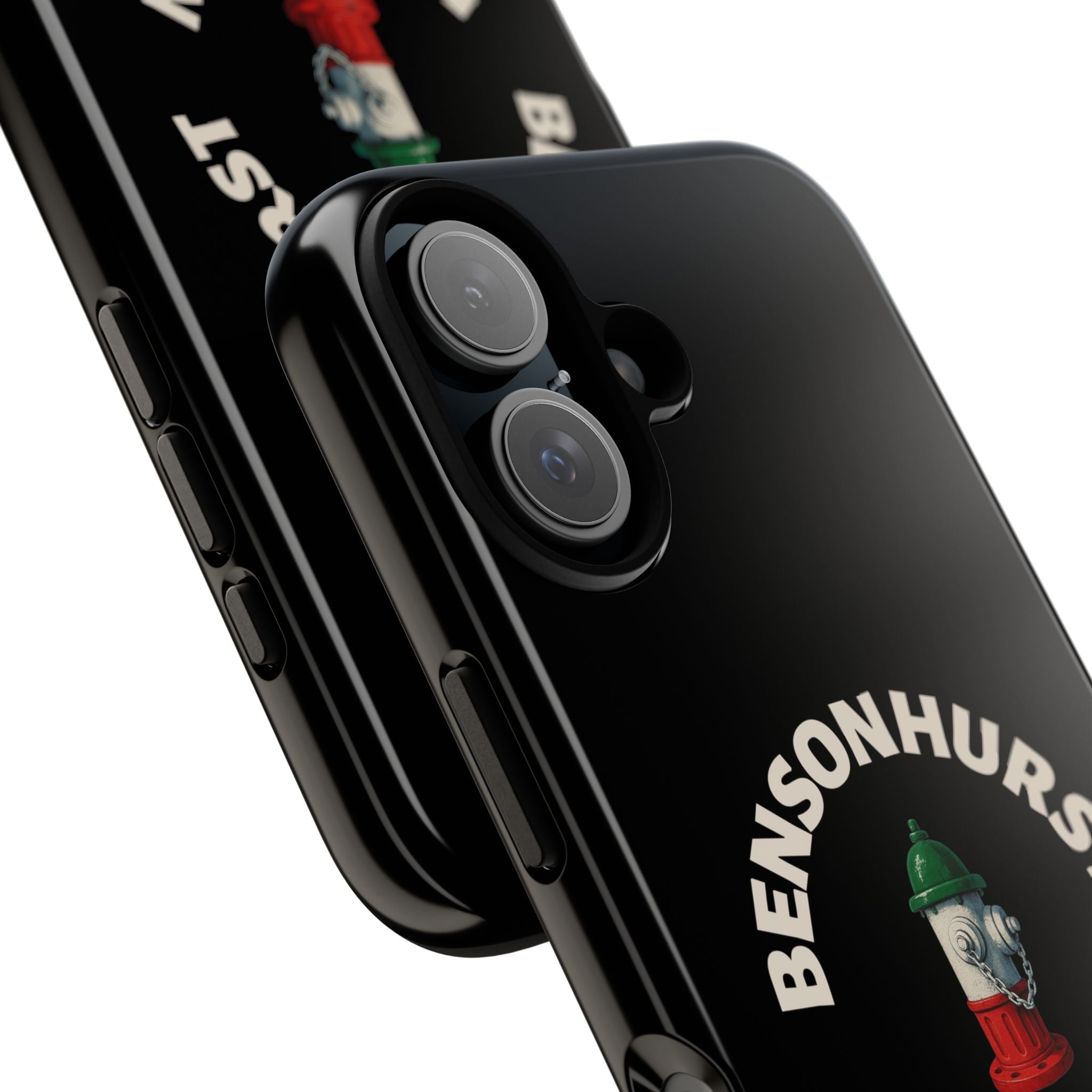 Bensonhurst Brooklyn Black Phone Case, Tough Cases for iPhone, Gift for Italians, Stylish Phone Cover, Unique Phone Accessory