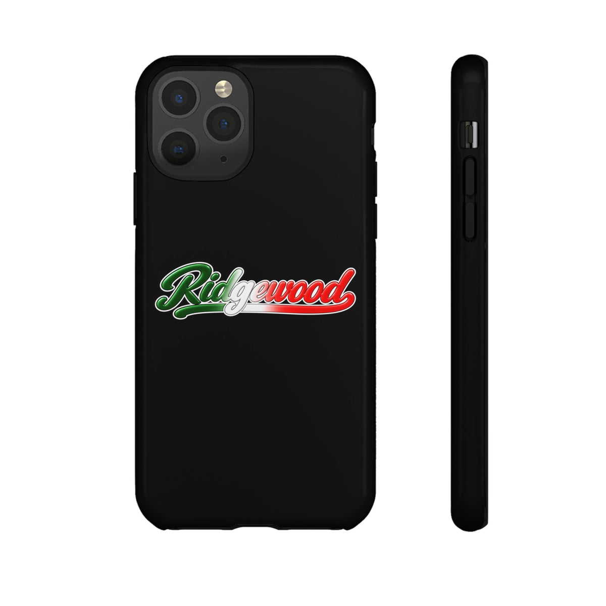 Ridgewood Black Phone Case, Tough Cases for iPhone, Gift for Italians, Stylish Phone Cover, Unique Phone Accessory