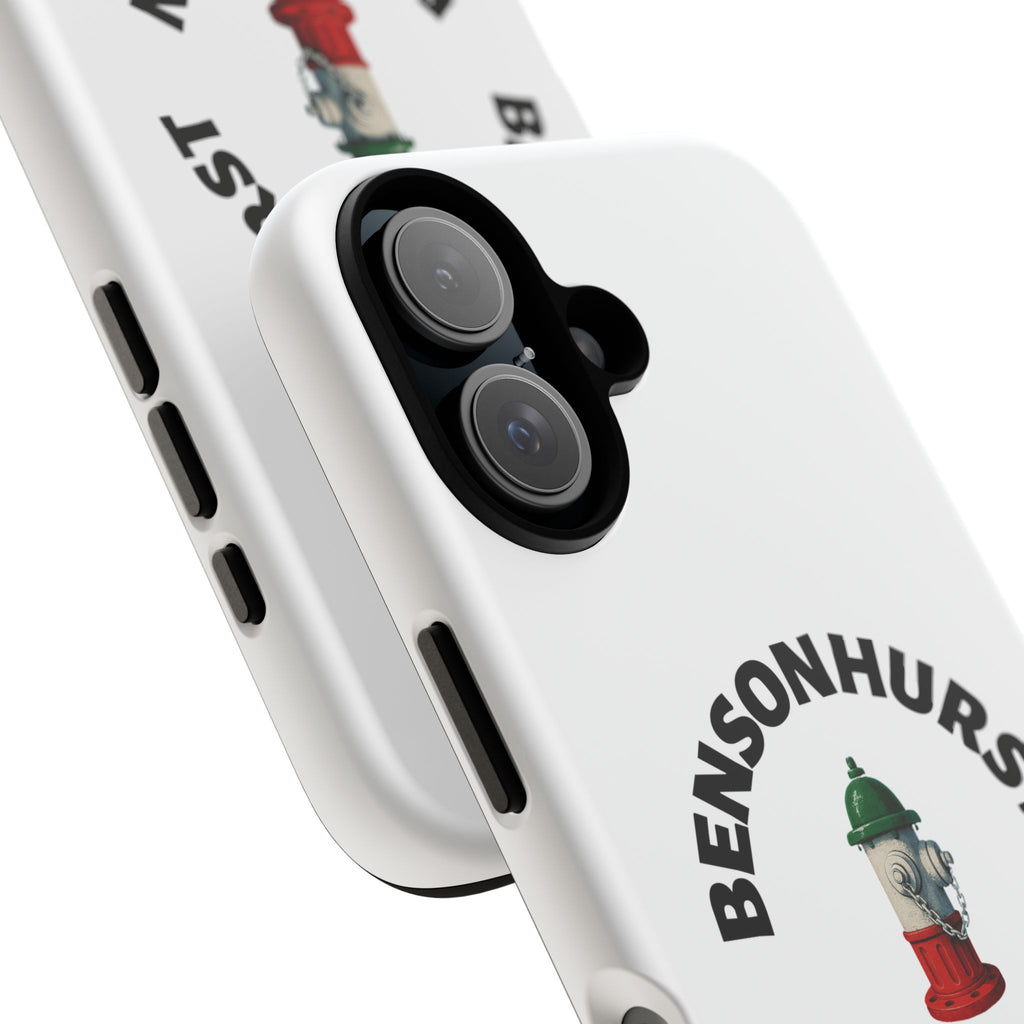 Bensonhurst Brooklyn White Phone Case, Urban Style Phone Cover, Tough Smartphone Case, Gift for Italian Heritage, Fun Streetwear Accessories