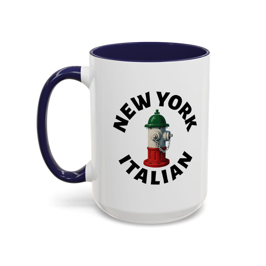 New York Coffee Mug with Fire Hydrant Design, Unique Gift for Italians, Fun Kitchen Decor