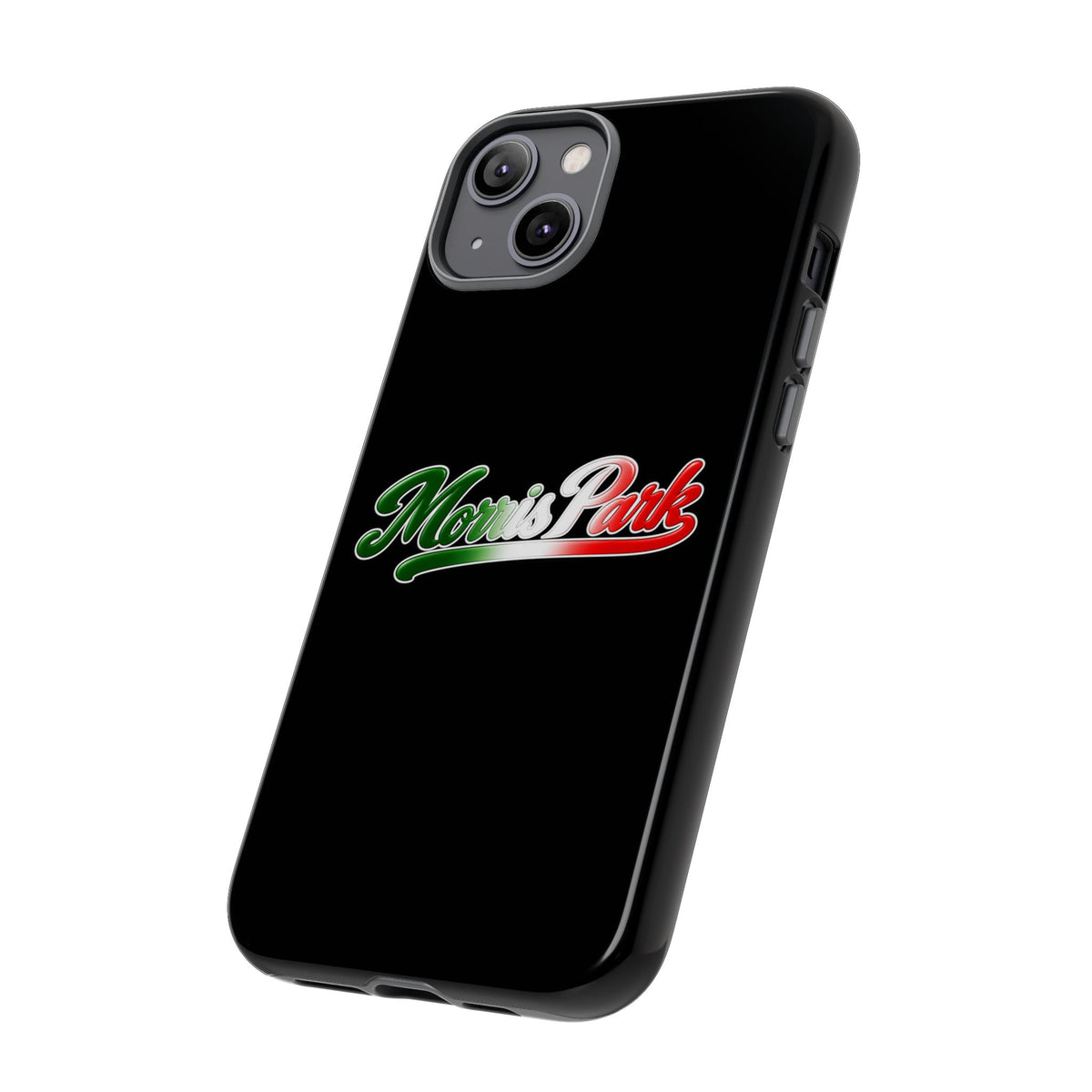 Morris Park Black Phone Case, Tough Cases for iPhone, Gift for Italians, Stylish Phone Cover, Unique Phone Accessory