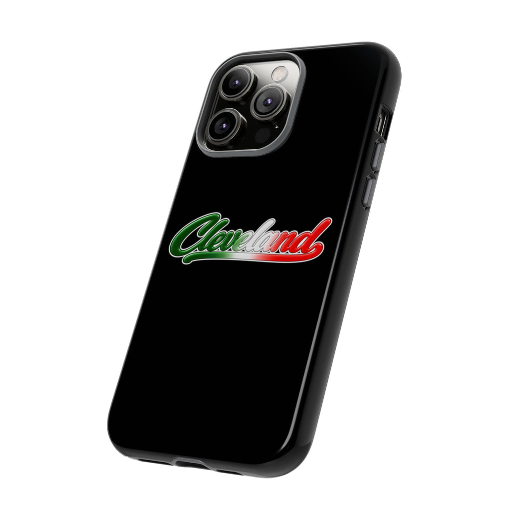 Cleveland Black Phone Case, Tough Cases for iPhone, Gift for Italians, Stylish Phone Cover, Unique Phone Accessory