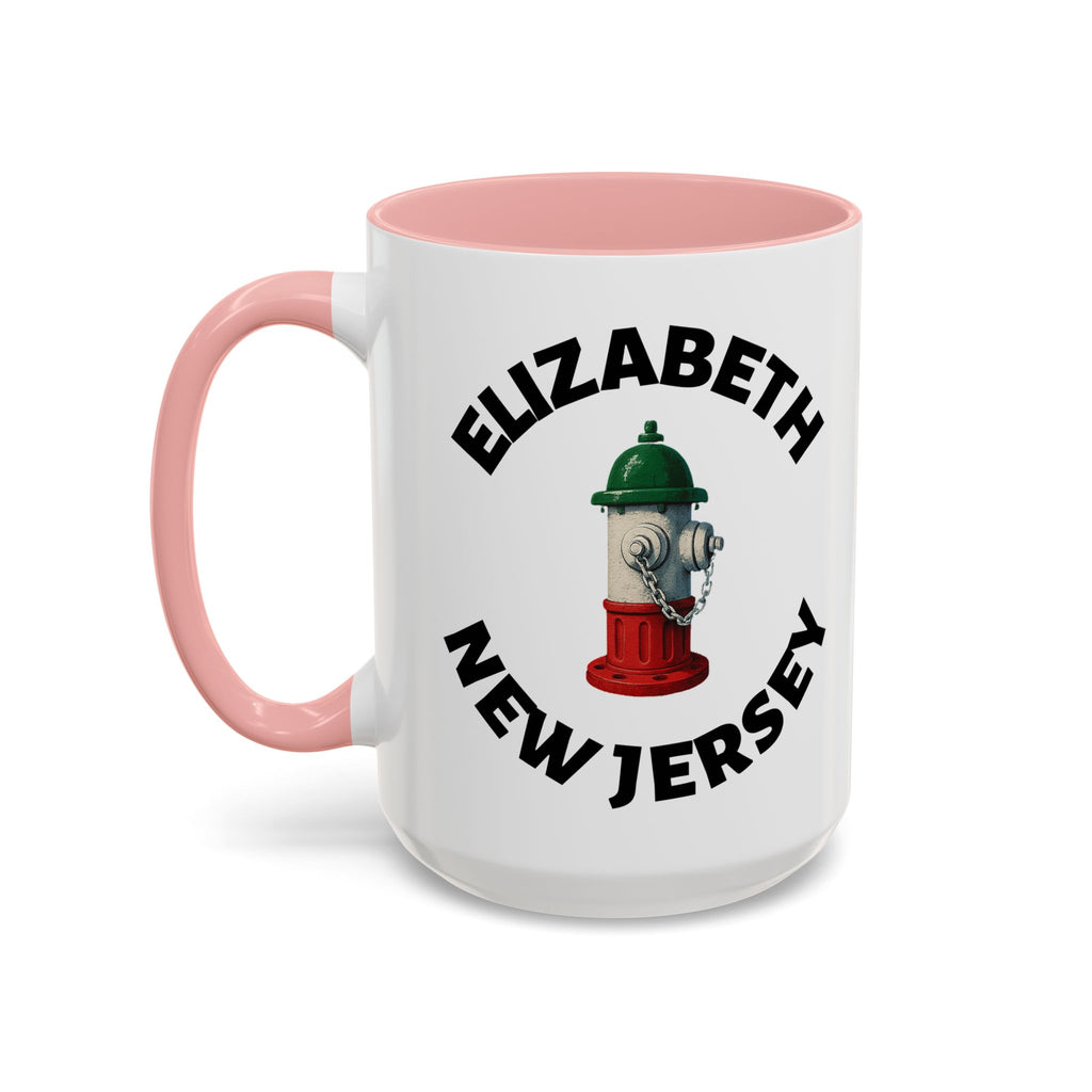 Coffee Mug - Elizabeth with Fire Hydrant Design, Unique Gift for Italians
