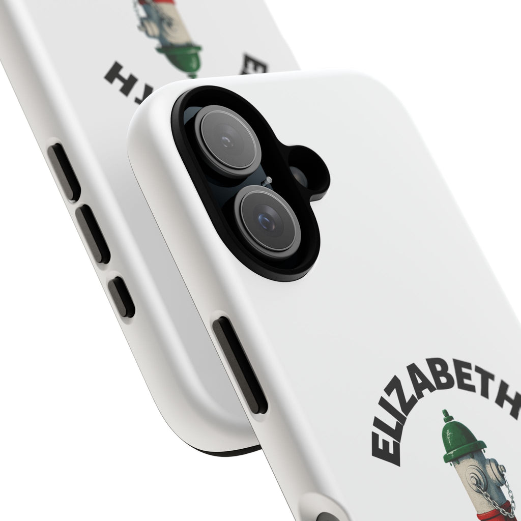 Elizabeth New Jersey White Phone Case, Urban Style Phone Cover, Tough Smartphone Case, Gift for Italian Heritage, Fun Streetwear Accessories