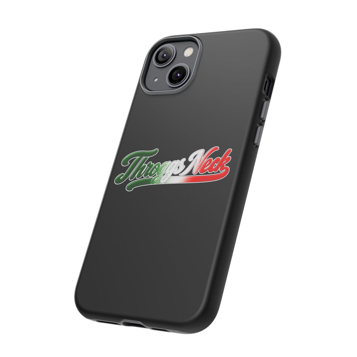 Throggs Neck Black Phone Case, Tough Cases for iPhone, Gift for Italians, Stylish Phone Cover, Unique Phone Accessory
