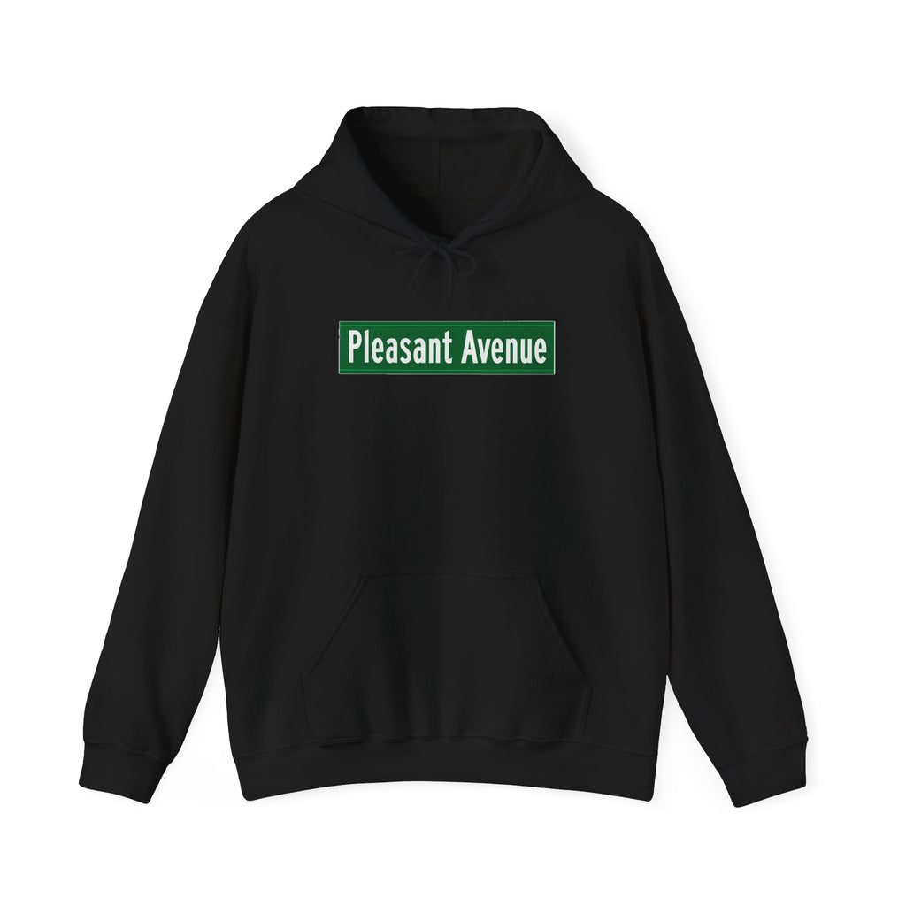 Pleasant Avenue Hoodie — Italian Flag Script Pullover