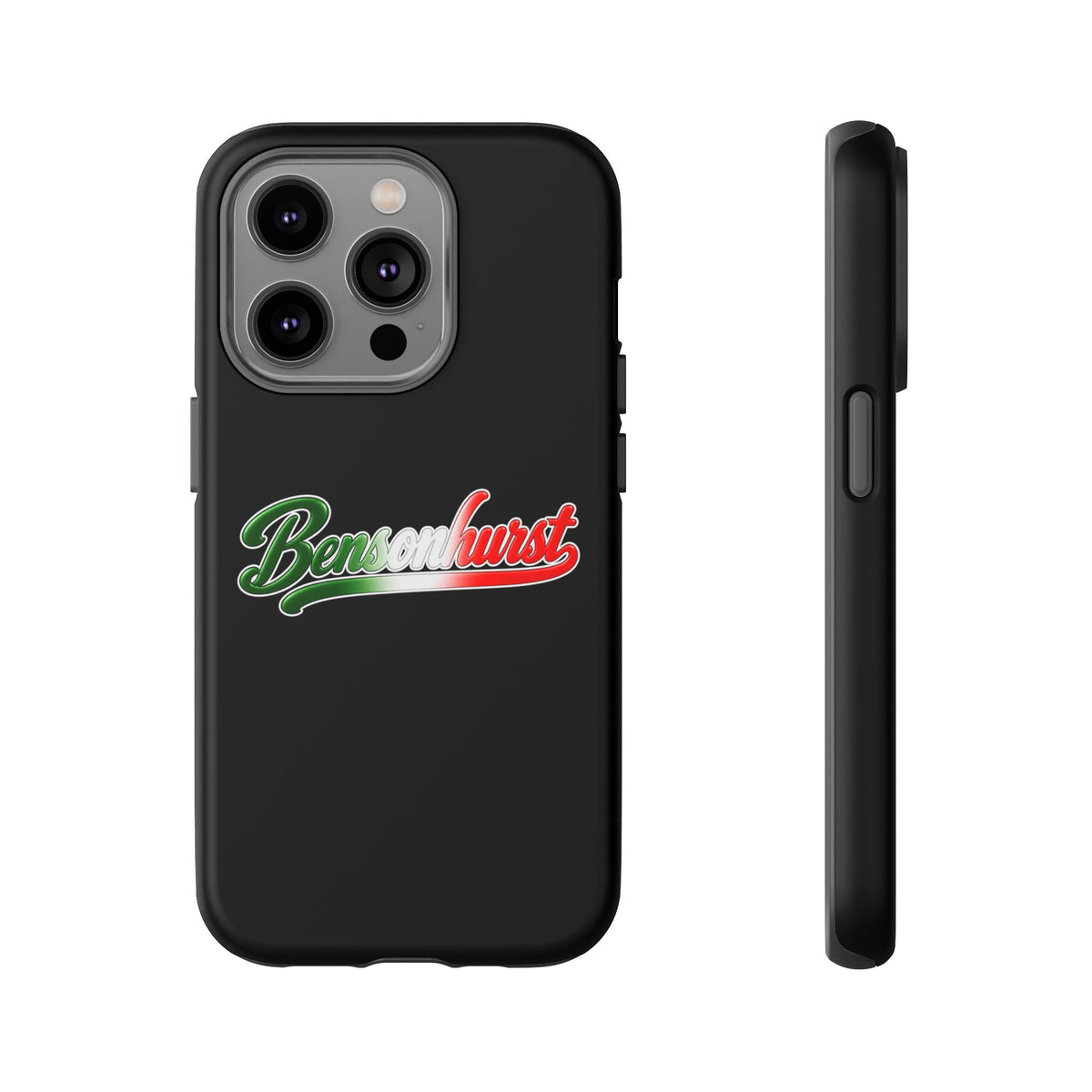 Bensonhurst Black Phone Case, Tough Cases for iPhone, Gift for Italians, Stylish Phone Cover, Unique Phone Accessory