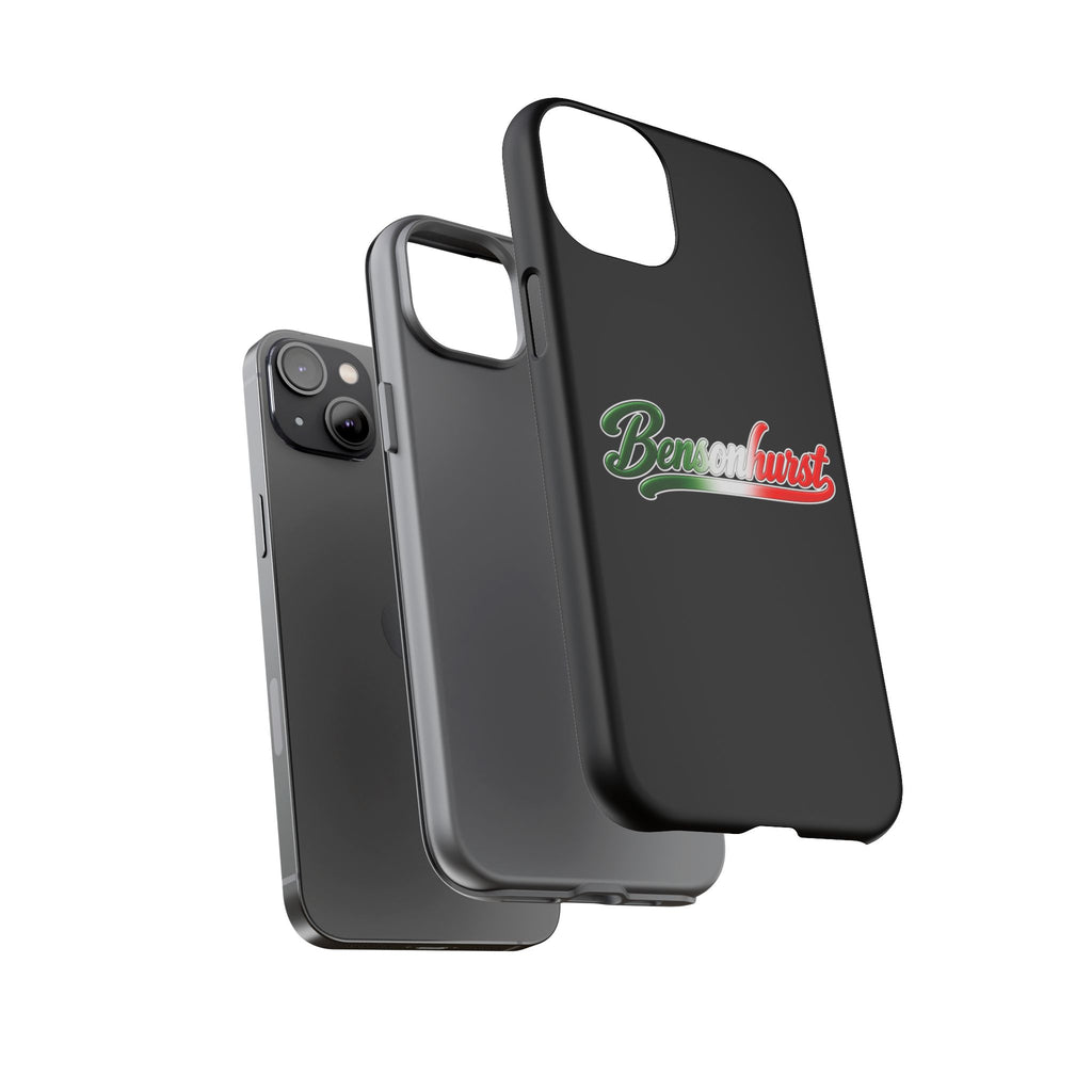 Bensonhurst Black Phone Case, Tough Cases for iPhone, Gift for Italians, Stylish Phone Cover, Unique Phone Accessory