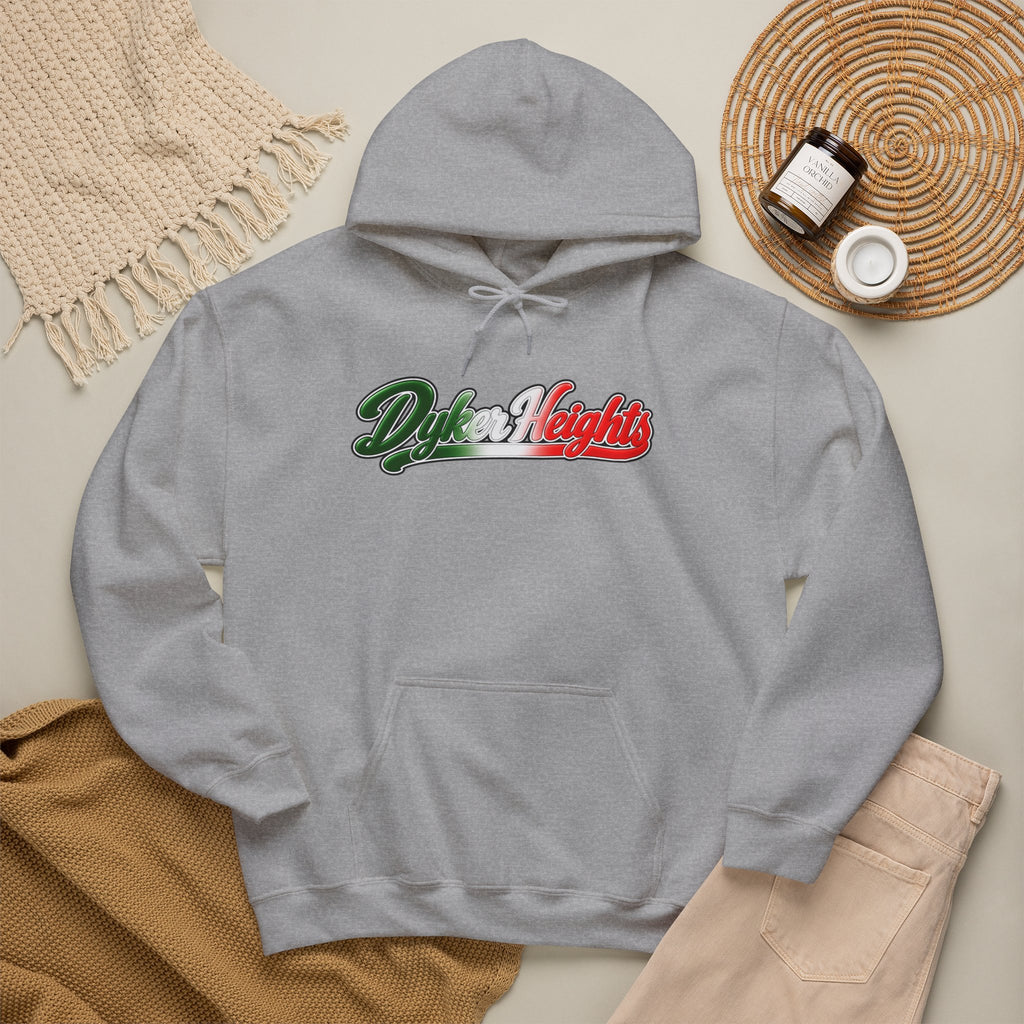 Dyker Heights Hoodie — Italian Flag Script Pullover