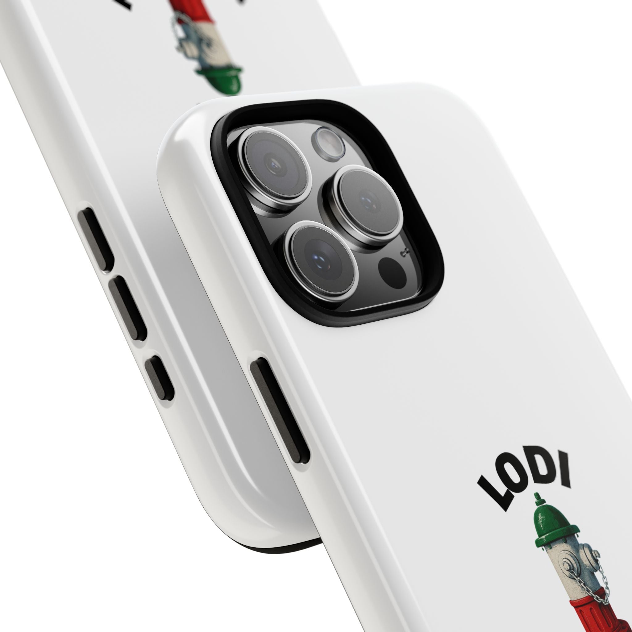 Lodi Italian White Phone Case, Urban Style Phone Cover, Tough Smartphone Case, Gift for Italian Heritage, Fun Streetwear Accessories