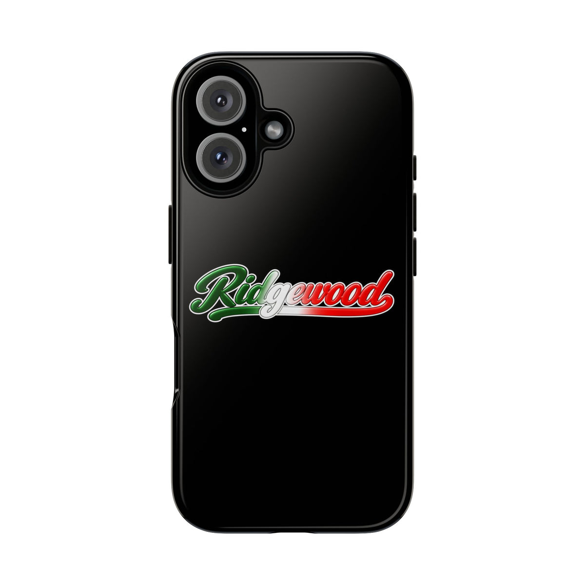 Ridgewood Black Phone Case, Tough Cases for iPhone, Gift for Italians, Stylish Phone Cover, Unique Phone Accessory