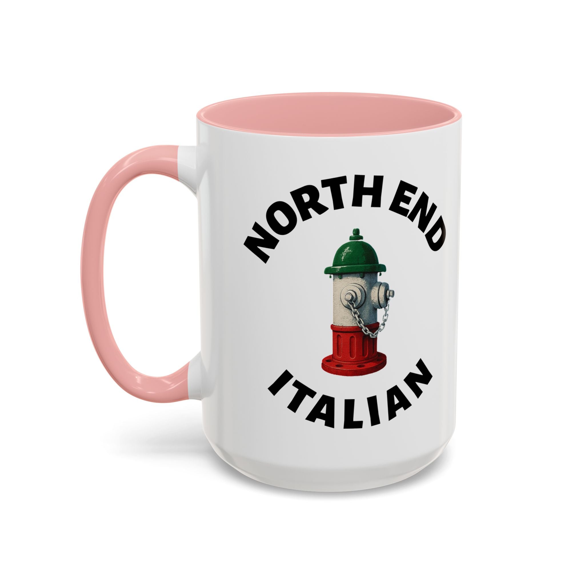 North End Coffee Mug with Fire Hydrant Design, Unique Gift for Italians, Fun Kitchen Decor